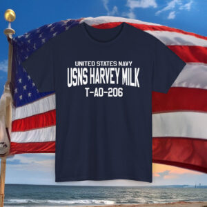 Mens United States Navy USNS Harvey Milk T-Shirt