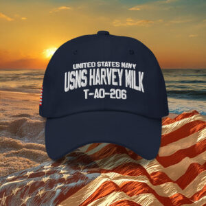 United States Navy USNS Harvey Milk Baseball Cap
