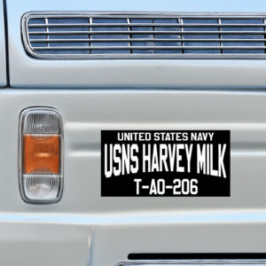 United States Navy USNS Harvey Milk Bumper Stickers