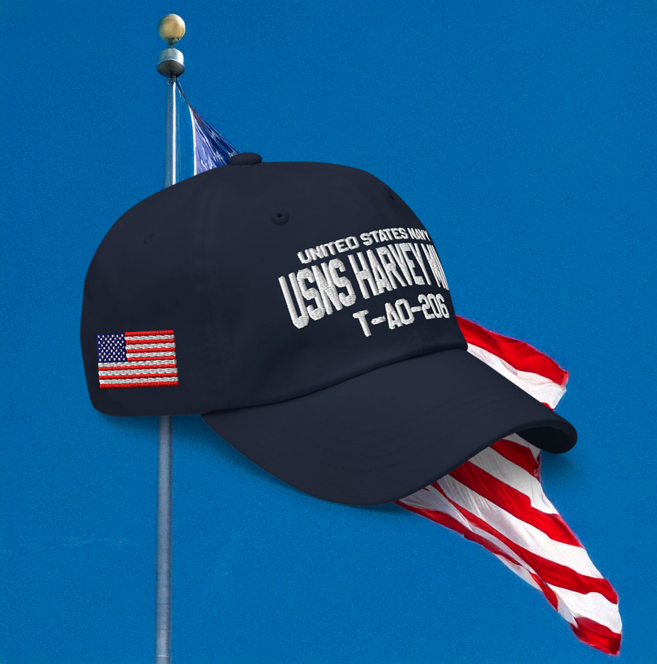 United States Navy USNS Harvey Milk Dad Hat