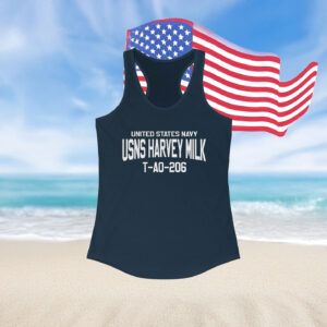 United States Navy USNS Harvey Milk Racerback Tank