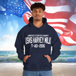United States Navy USNS Harvey Milk T-AO-206 Hoodie
