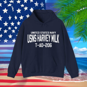 United States Navy USNS Harvey Milk T-AO-206 Hoodie