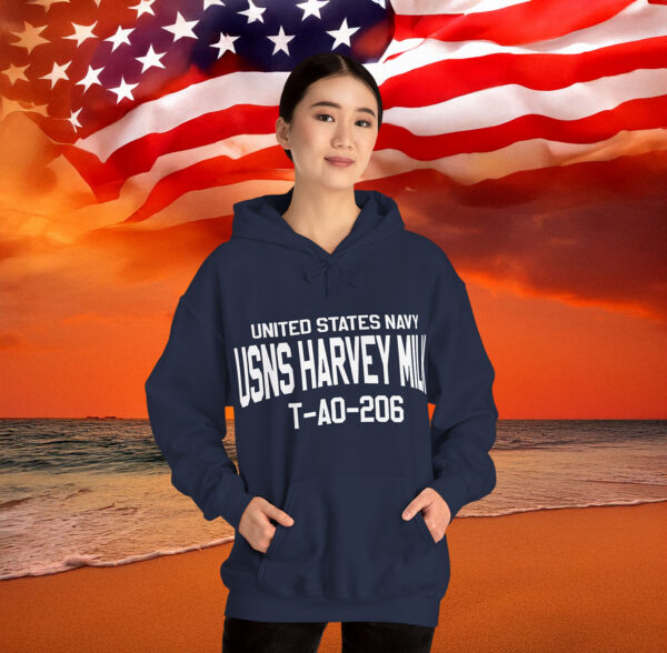 United States Navy USNS Harvey Milk T-AO-206 Hoodie