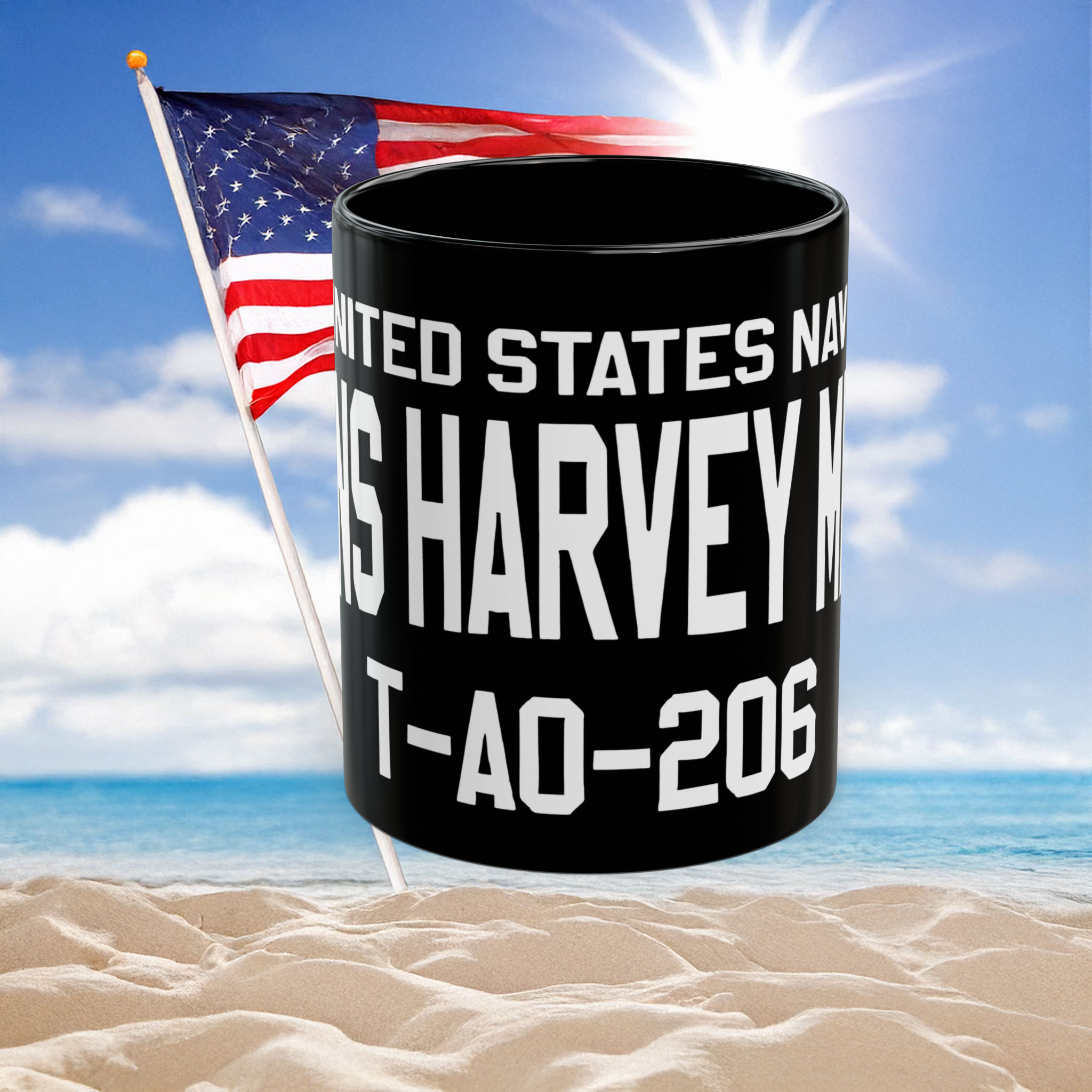 United States Navy USNS Harvey Milk T-AO-206 Mug