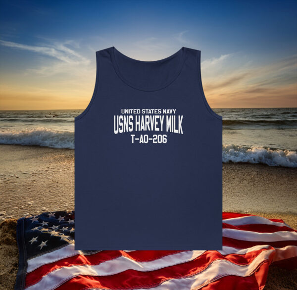 United States Navy USNS Harvey Milk T-AO-206 Tank Top