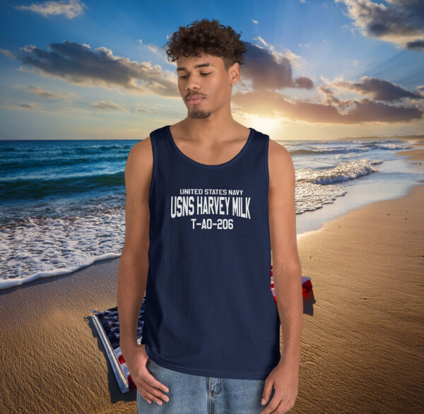 United States Navy USNS Harvey Milk T-AO-206 Tank Top