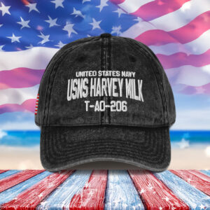 United States Navy USNS Harvey Milk Vintage Cap