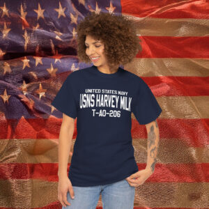 Womens United States Navy USNS Harvey Milk Shirt