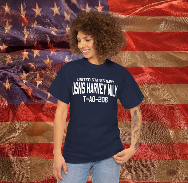 Womens United States Navy USNS Harvey Milk Shirt